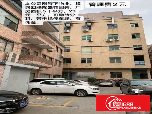 龙岗横岗四联新出厂房招租可分租