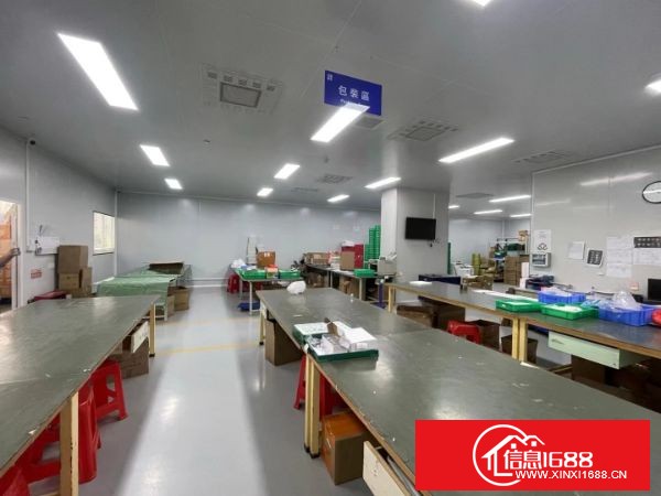 龙岗宝龙地铁口无尘车间厂房出租 二楼1300平米 （价格面议） 合同3到5年