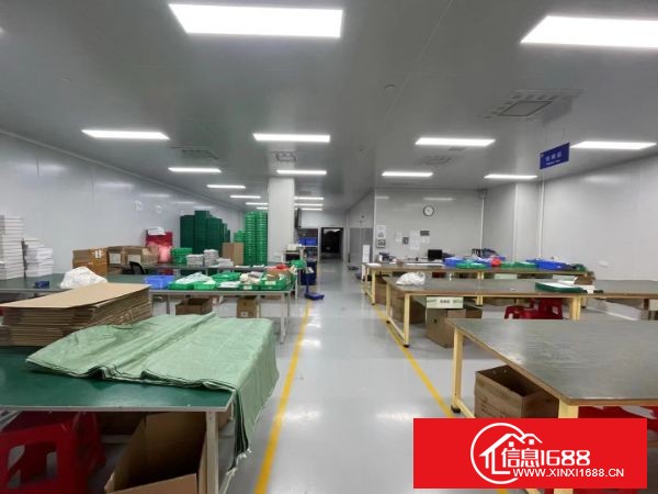龙岗宝龙地铁口无尘车间厂房出租 二楼1300平米 （价格面议） 合同3到5年