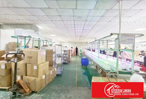 沙井107黄埔：3楼整层1200平方，带现成办公室装修，全层车间吊顶，原电子行业