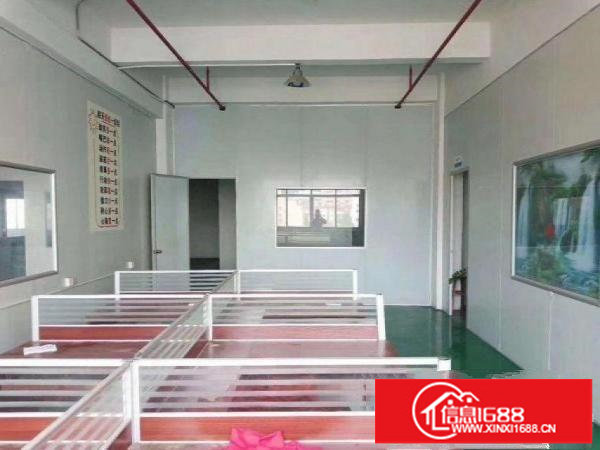 横岗四联楼上1000平米精装修厂房，原房东直租