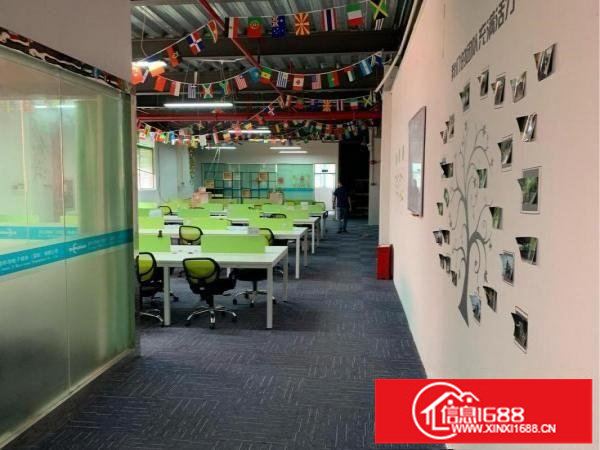 横岗六约地铁口1200平方精装修办公电商厂房出租