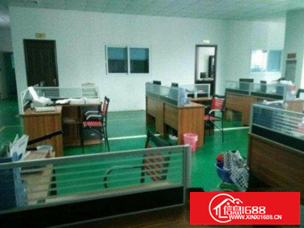 龙岗区茂兴路出租楼上1200平方有地坪漆现成装修办公室