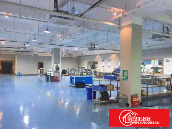 凤岗工业园新出楼上豪华厂房办公室地坪漆直接办公无转让费