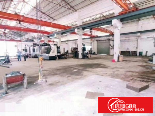 凤岗成熟工业园空出12米高重工业钢构厂房1400平方带航车