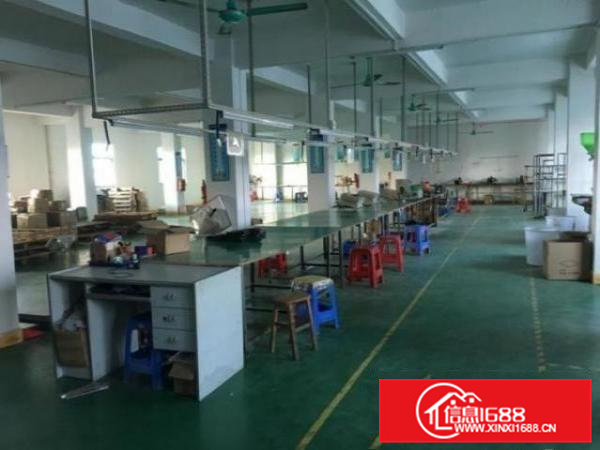 清溪新空出厂房3楼500平方，现成精装修办公室可做电池