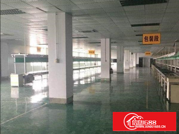 石岩水田原房东，2楼厂房900平方出租！九成新装修