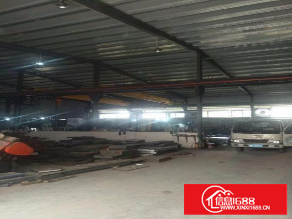 面积实在，128工业区1000平方米单一层钢构厂房，自带行车