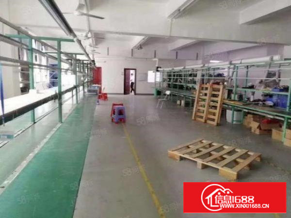 西乡，鹤州大型工业区楼上精装修875平，带空调，无转让费