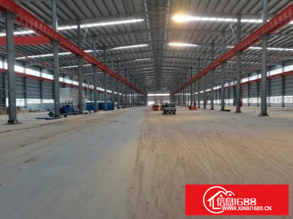 全新蒸汽厂房，滴水13米，可装30吨行车，可办环评。