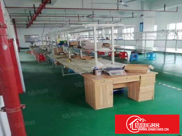现成流水线好招工凤岗雁田布心电子组装厂房出租720平