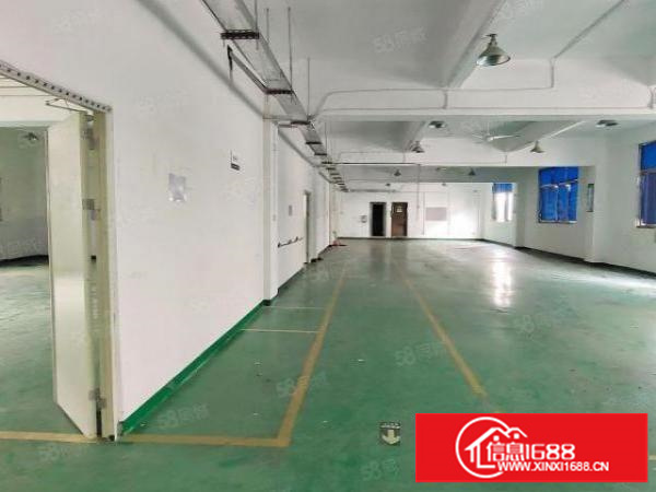 实拍沙井沙头楼上整层1200平精装修厂房出租