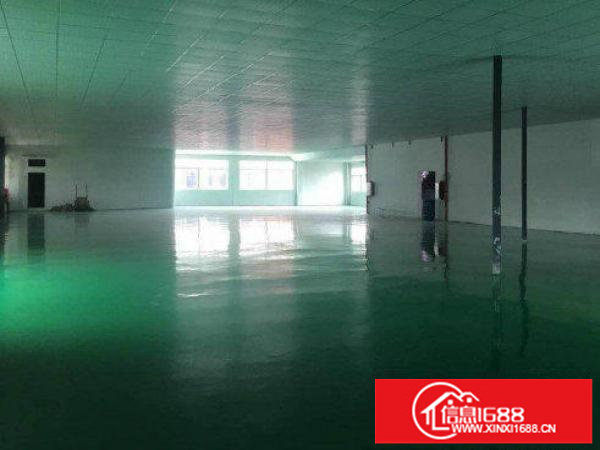 平湖新南独院2楼1100平厂房出租，全新地坪漆