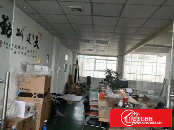 上元空出500平方二楼标准厂房招租，精装修办公室地坪漆