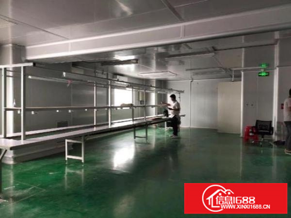 厂房位置沙井民主锦程路边上，楼上无尘车间。280平。