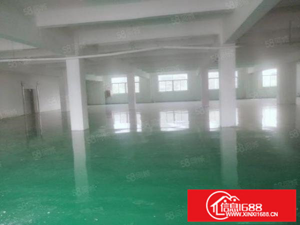 龙华梅观高速出口附近楼上1220平全新地坪漆厂房，租金19