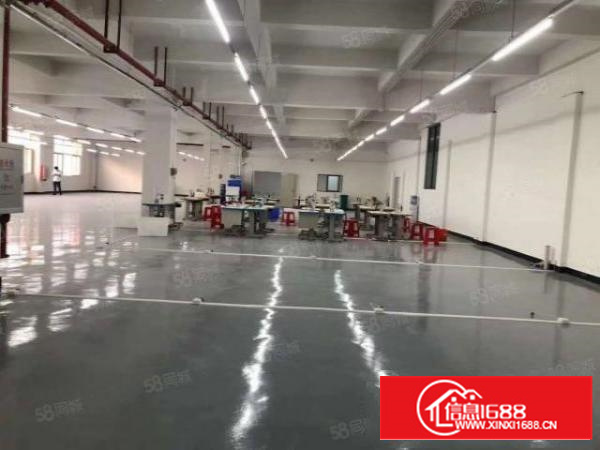 寮步竹园标准厂房分租一楼600平方现成航车，带地坪漆