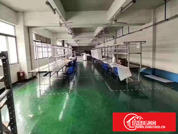 龙岗爱联嶂背原房东楼上1000平方带装修厂房出租