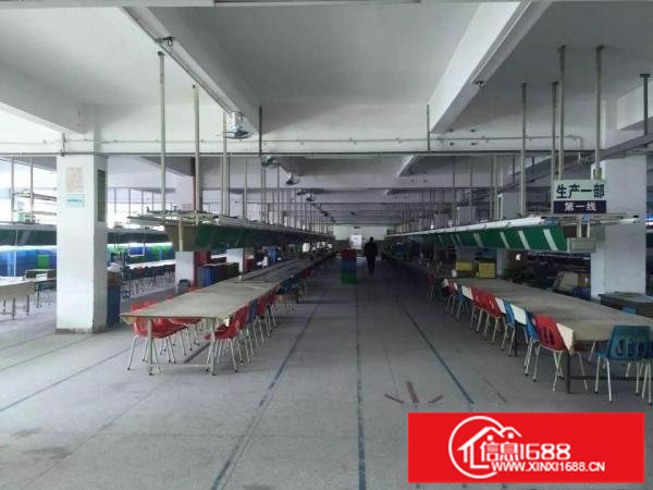 横岗荷坳地铁站500米电子厂2500平方出租可分租