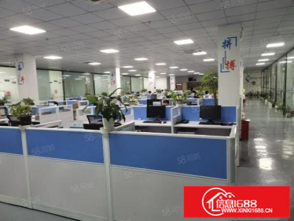 福永新出楼上1900平米原房东18块豪华装修厂房