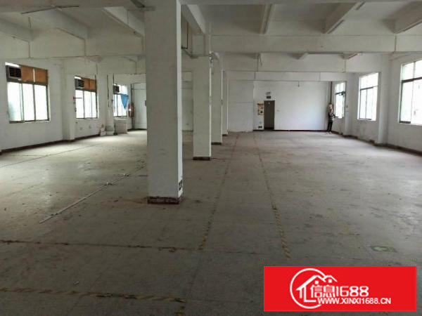 厂房出租横岗六约一楼1100平方带精装修空地超大红本厂房