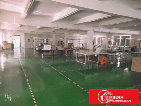 常平苏坑工业区新出楼上带装修厂房1600平米，水电办公室齐全