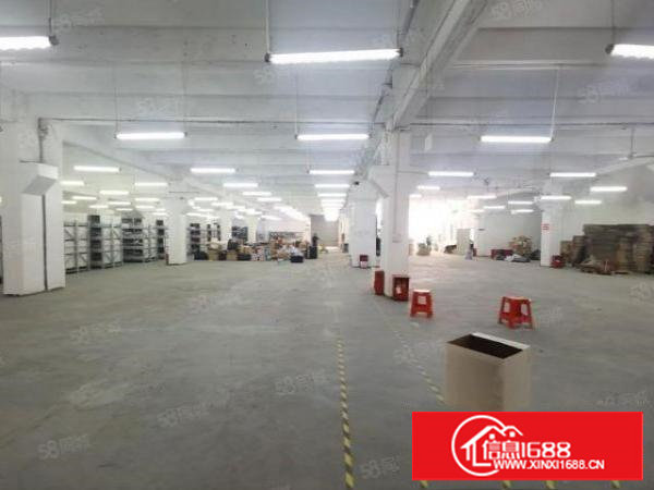 塘厦田心一楼带牛角厂房出租2200平方，带卸货平台现成装修