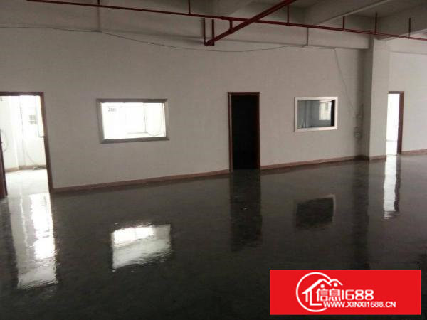 高埗镇工业园分租二楼880平带地坪漆办公室消防喷淋