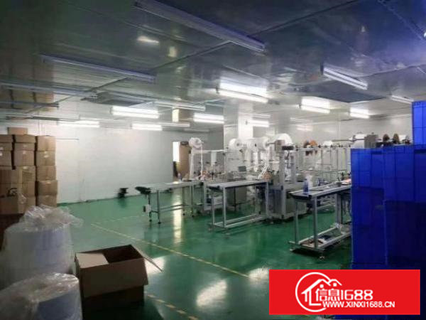 凤岗近深圳出租二楼无尘车间1300平水电办公齐全拎包入驻