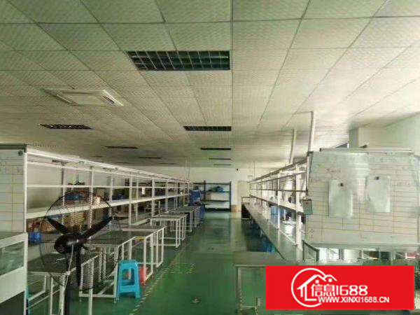 凤岗天堂围自建厂房分租1楼900平方带行车地坪漆办公室