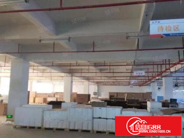 观澜梅观高速出口工业园厂房楼上1450平方精装修厂出租形象好