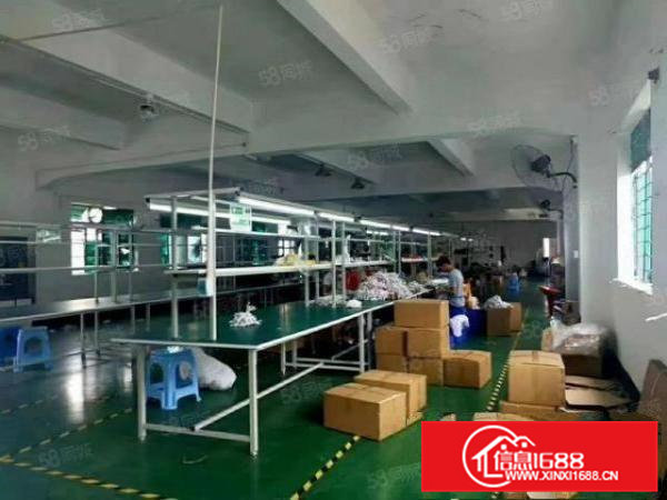 凤岗雁田月底新空出三楼1500平方精装修厂房出租