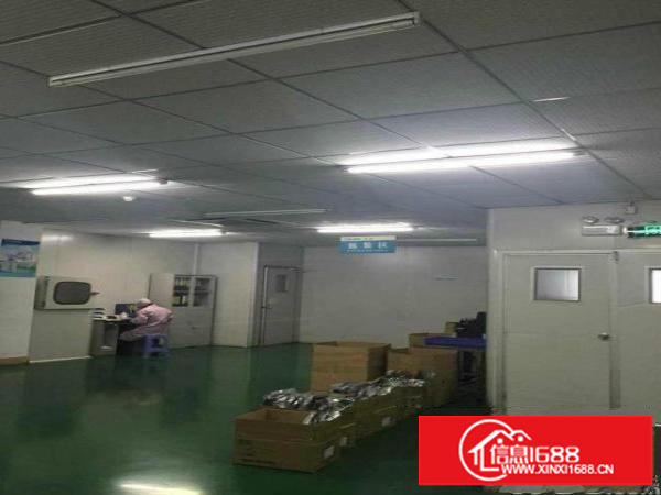 坂田五和地铁口新出3楼1000平带千级无尘车间招租