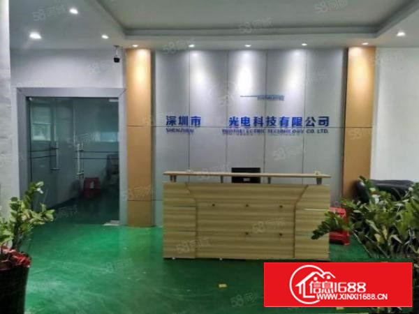 石岩地铁口楼上500平带无尘车间厂房出租,免转让费,拎包入住