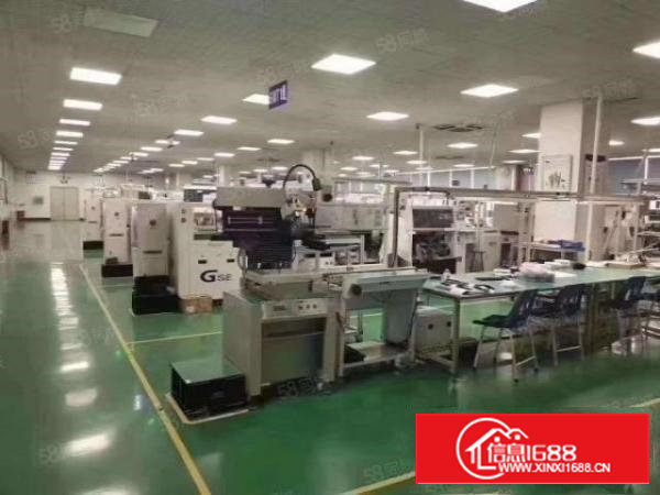 沙井西部大型工业园区楼上2500平米精装修厂房出租