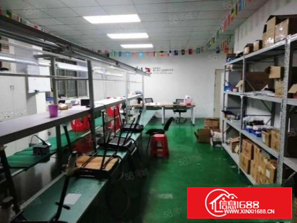 茶山镇原房东厂房出租楼上500平方招租现成地坪漆