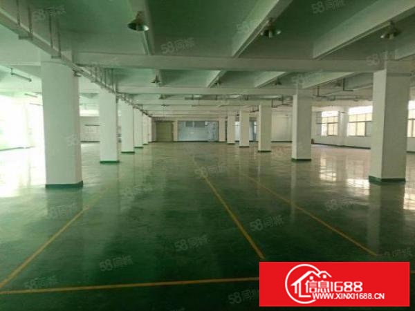 平湖一楼二楼各1500平带现成装修厂房仓库出租可以分租形象好