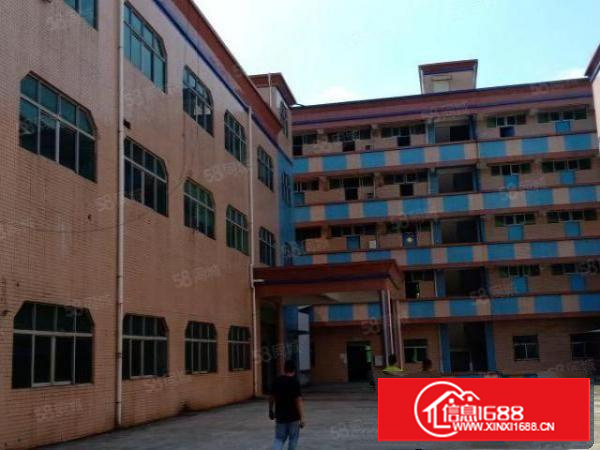 一手房三层独院厂房含宿舍带装修6700平米有大院子可免费使用