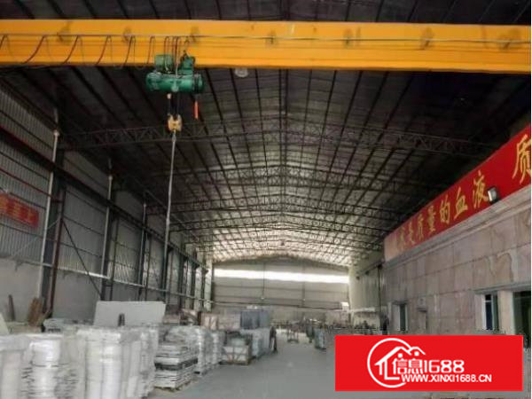 全新钢构厂房十米高带行吊，总面积2100平米，带现成行车