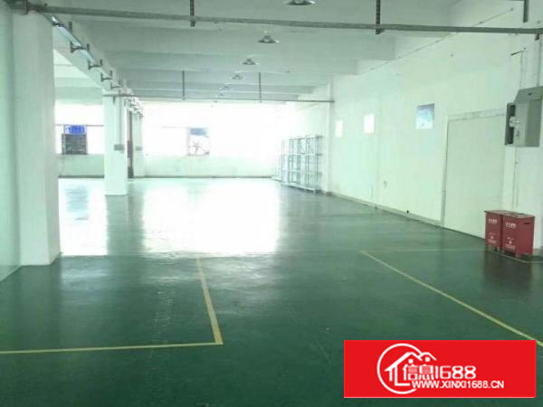 坪山沙湖楼上精装修厂房500平出租，12元