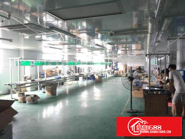 ~~石潭布1200平米精装修3楼厂房。空调10台。流水线2条