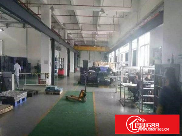 常平袁山贝一楼850平厂房出租，楼高6米，有现成行车