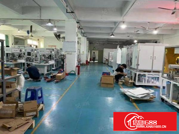 精观澜福民主干道边楼上1250平方带精装修厂房不要转让费出租