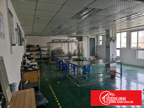 沙井共和楼上精装修厂房200平米带水电无转让费