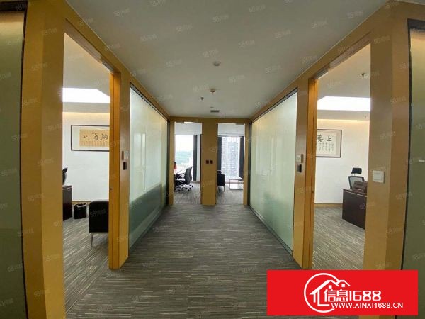 龙岗南联地铁口海航城218平精装写字楼出租