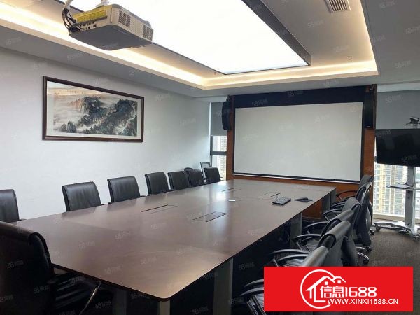 龙岗南联地铁口海航城218平精装写字楼出租