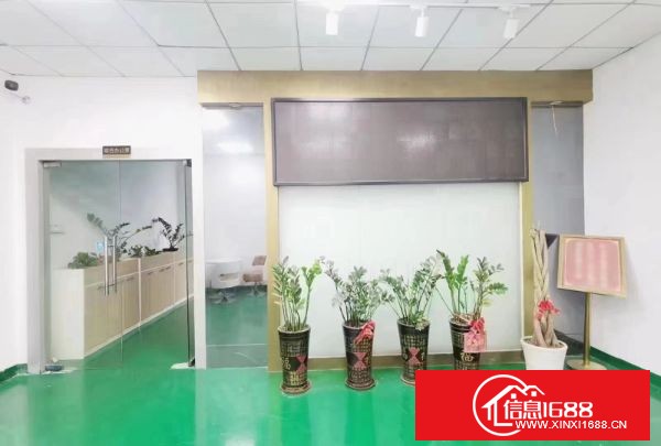 龙岗中心城新出楼上1300平米 精装修厂房招租 现成装修 位置好 好招工