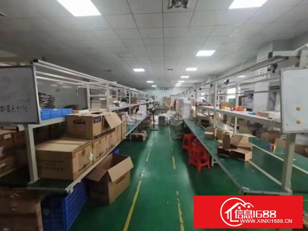 龙岗南联14号线地铁口附近新出楼上2000平方带装修厂房急租