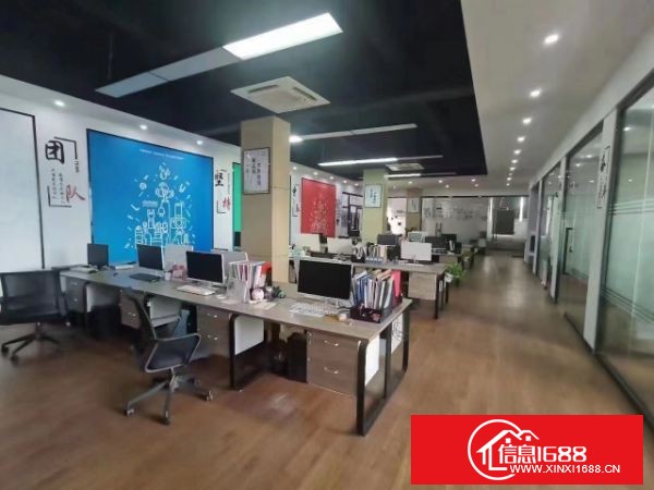 龙岗南联14号线地铁口附近新出楼上2000平方带装修厂房急租