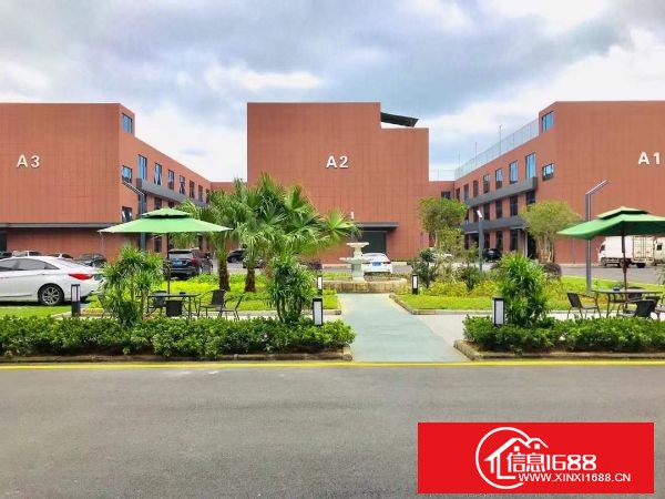 龙岗主干道边 花园式厂房 楼上1280平整层 大小可分租，环境优美 停车位充足，交通便利